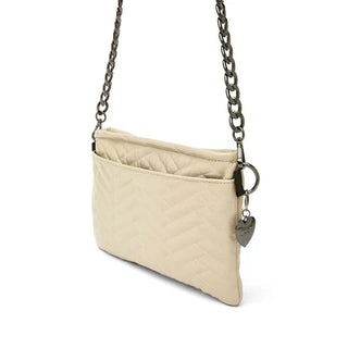 Almost Famous Moto Quilting - Blonde Patent