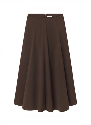 A.L.C. Aminah Skirt - Coffee