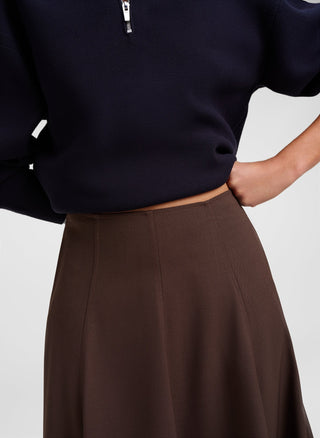 A.L.C. Aminah Skirt - Coffee