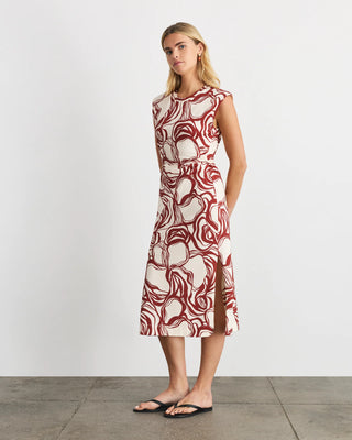 Tanya Taylor Aurora Dress - Cream Redwood Multi