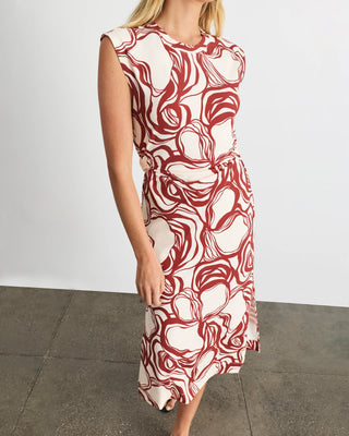 Tanya Taylor Aurora Dress - Cream Redwood Multi