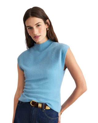 Tanya Taylor Adrien Cashmere Turtleneck - Shadow Blue