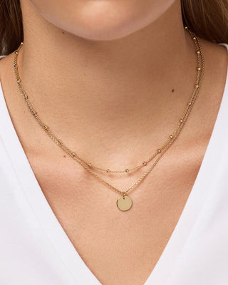 Ana Luisa Willow Coin Necklace Set - Gold