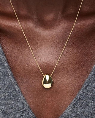 Ana Luisa Pebble Pendant Necklace - Medium - Gold