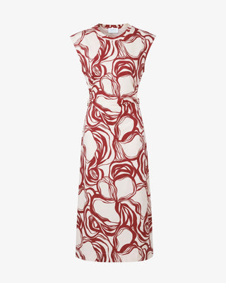 Tanya Taylor Aurora Dress - Cream Redwood Multi