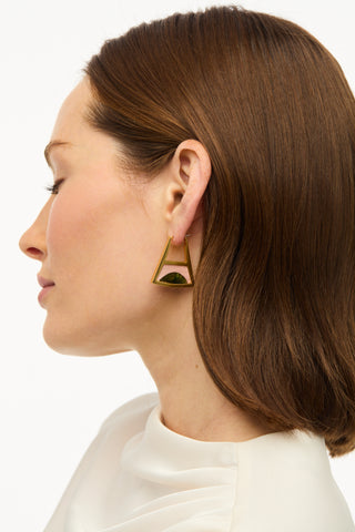 Brackish Double Triangle Hoop Earring - Rachel