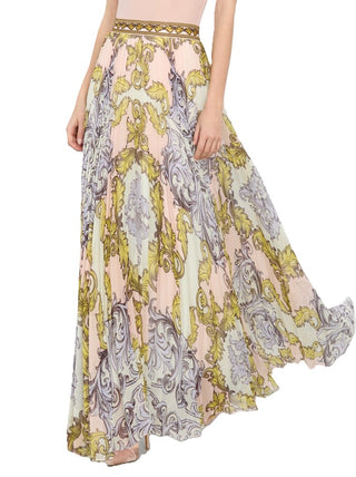 Katz Embr Pleated Maxi Skirt - Day Dreamer