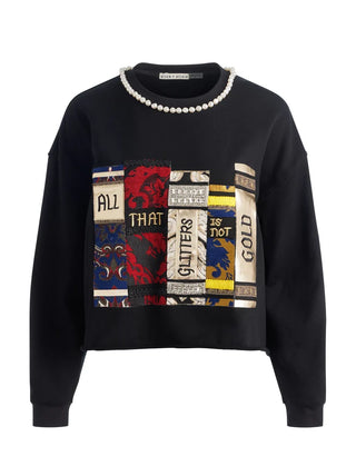 Randy Novelity Crew Sweatshirt - Black/ Multi