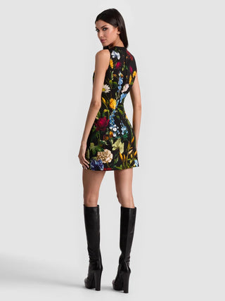 Wynell A-Line Mini Dress - Social Hour Black