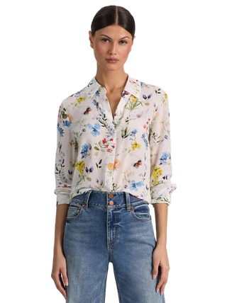 Willa Placket Top - Twisting off the Vines