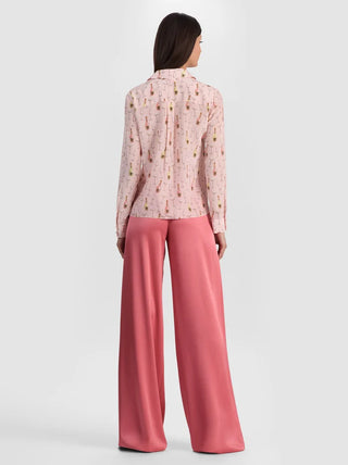 Willa Placket Top - Champagne Pop