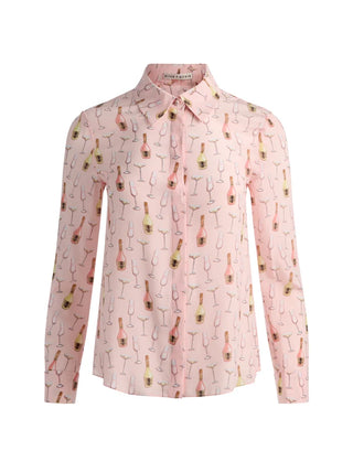 Willa Placket Top - Champagne Pop