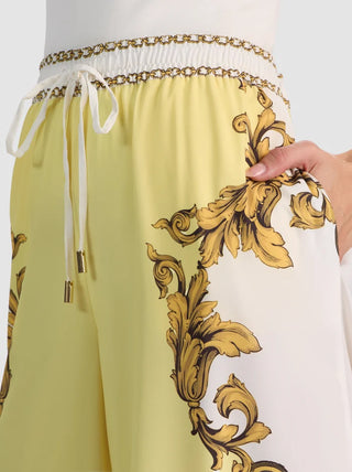 Ojai Wide Leg Pants - Golden Coast