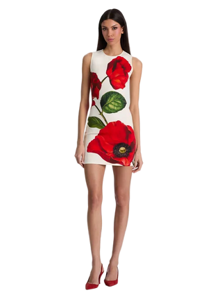 Wynell Fitted Mini Dress - Summer Poppy