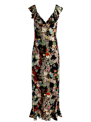 Alice+Olivia Gemma Button Maxi Dress - Free Spirit