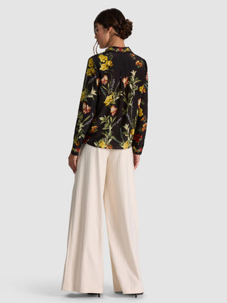 Alice + Olivia Willa Top - Desert Springs Black