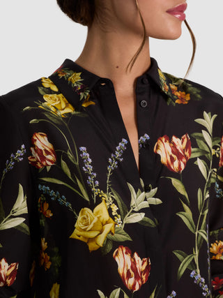 Alice + Olivia Willa Top - Desert Springs Black