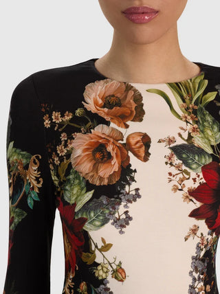 Alice + Olivia Delora Midi Dress - Floral Radiance
