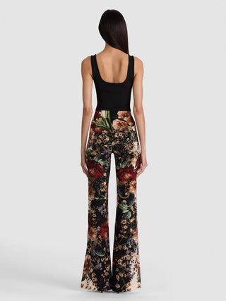 Alice + Olivia Andrew Mr. Bootcut Slim Pant - Floral Radiance
