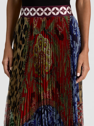 Alice + Olivia Katz Handkerchief Hem Midi Skirt - Off the Grid Large
