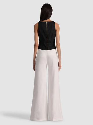 Alice + Olivia Yvette Boat Neck Tank - Black
