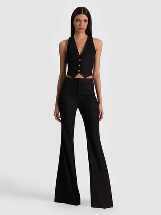 Alice + Olivia Linden Bootcut Trouser - Black