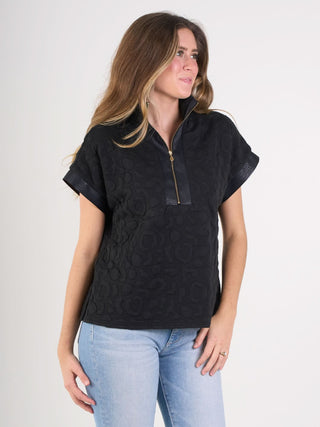 Emily McCarthy Poppy Pullover - Black Cheetah