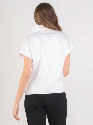 Emily McCarthy Poppy Pullover - White Cotton Poplin