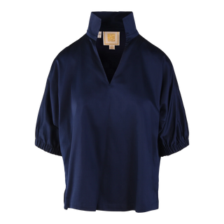 Emily McCarthy Poppy Top - Navy Ponte