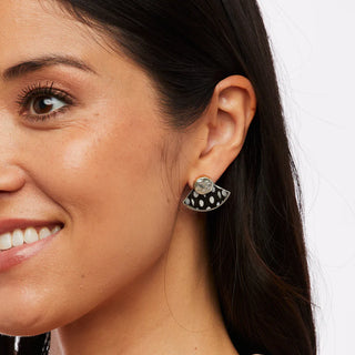 Brackish Fan Stud Earring - Silver Hiott