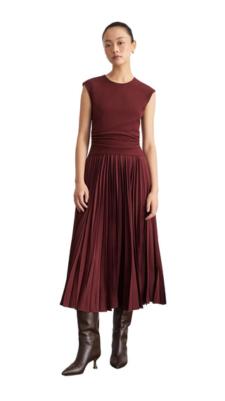 Tanya Taylor Carly Dress - Deep Redwood