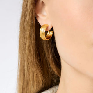 Cobblestone Hoop - Gold - S