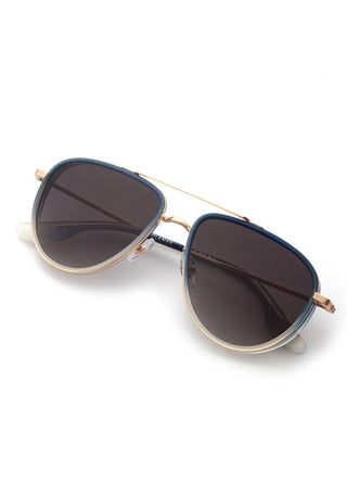 Krewe Sunglasses Coleman | 18k Matte Indigo Fade + Gravity - 18k Matte Indigo Fade +/Gravity