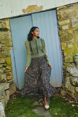 Love the Label Belle Midi Skirt - Forest Enchantment