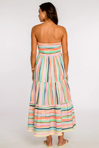 Elizabeth Cleo Convertible Dress - Sherbet Stripe