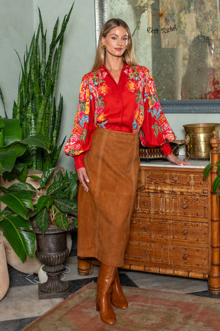 Elizabeth James Ava Skirt - Tan