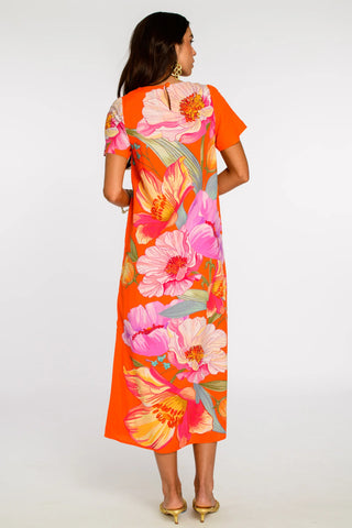 Elizabeth James - Tess Midi DRess - Sunset Blooms