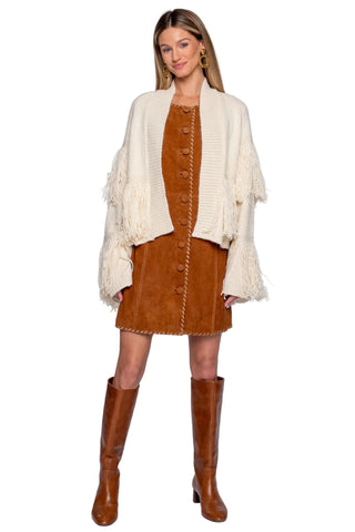 Elizabeth James Carmen Cardigan - Ivory