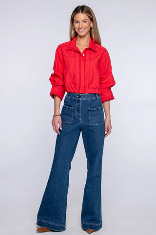 Elizabeth Carter Top - Red Apple