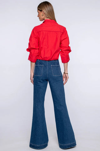 Elizabeth Carter Top - Red Apple