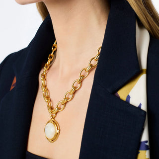 Essex Statement Necklace - Mother Of Pearl