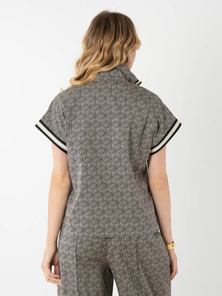 Poppy Pullover - Black Tonal Monogram