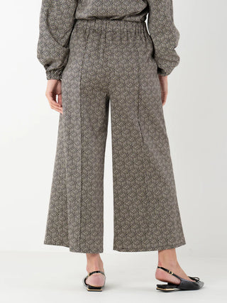 Teddy Crop Trouser - Black Tonal Monogram