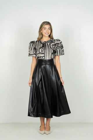 Emily McCarthy Dotty Skirt - Black