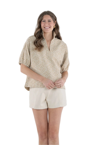 Emily McCarthy Poppy Top - Mosaic