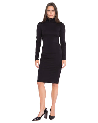 Ripley Rader Jersey Midi Turtleneck Dress - Black