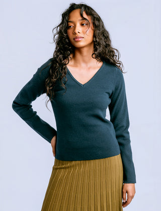 Kerisma Millie V Top - Pagoda Teal