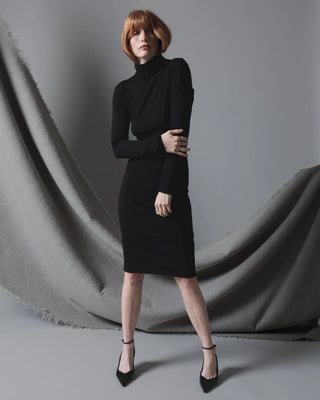 Ripley Rader Jersey Midi Turtleneck Dress - Black