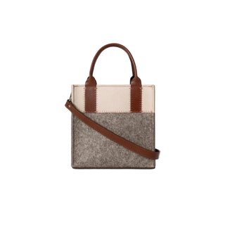 Graf Lantz Jaunt Merino Wool Mini Tote - Ash Brown/ Feather