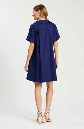 Addie Shirtdress - Beacon Blue